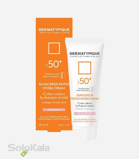 ضد-آفتاب-رنگی-پوست-خشک-spf50-رز-بژ-درماتیپیک