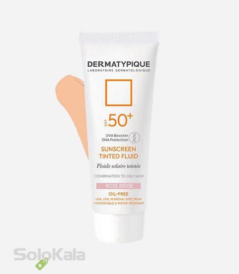 ضد-آفتاب-رنگی-پوست-چرب-spf-50-رز-بژ-درماتيپيک