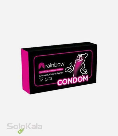 کاندوم-12-تایی-رنگین-کمانی-رینبو-condom-rainbow