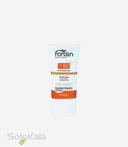 کرم-ضد-آفتاب-بی-رنگ-spf-50-ضد-چروک-فاربن