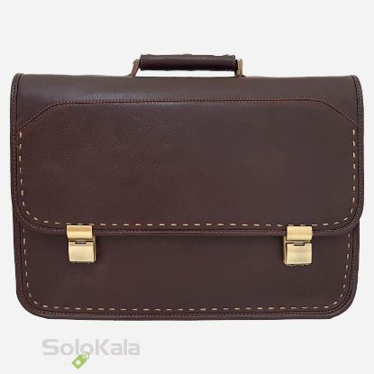 کیف اداری مردانه چرم طبیعی مدل SL8674 