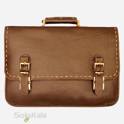 کیف اداری مردانه چرم طبیعی مدل SL3416