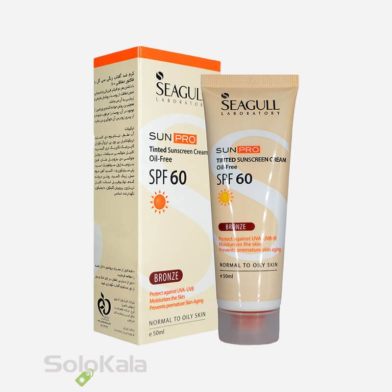 ضد آفتاب SPF 60 فاقد چربی برنزه 50 میل سی گل