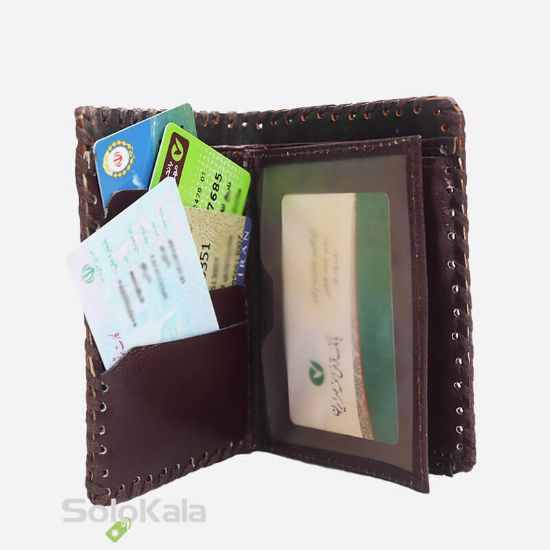 کیف پول قلم زنی چرم طبیعی مدل SL3610