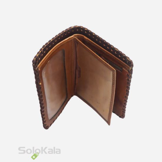 کیف پول قلم زنی چرم طبیعی مدل SL5979