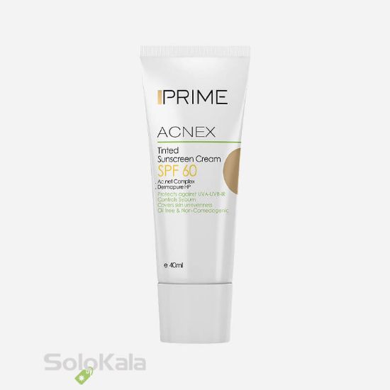 کرم ضد آفتاب رنگی پریم SPF 60 مدل Acnex