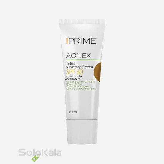 کرم ضد آفتاب رنگی پریم SPF 60 مدل Acnex