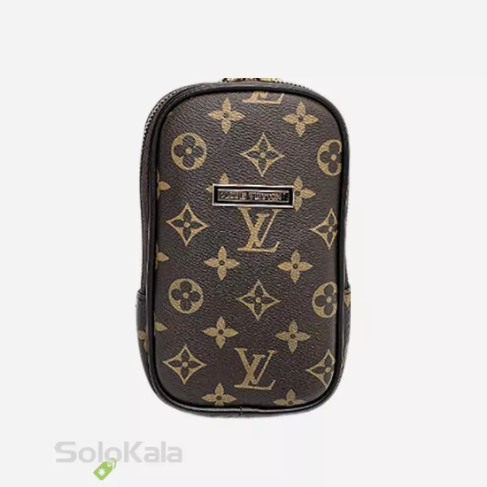 کیف موبایل طرح Louis vuitton قهوه ای