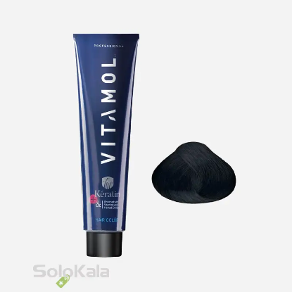 رنگ مو طبیعی مشکی شماره 1 ویتامول