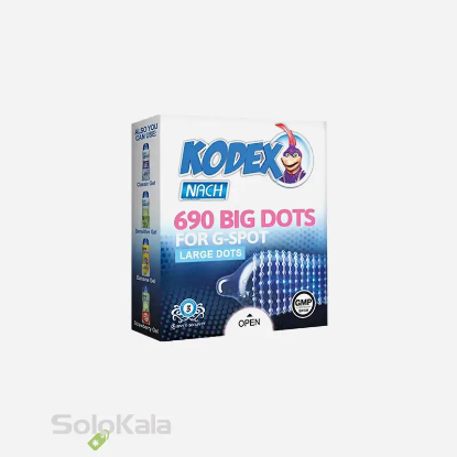 کاندوم ناچ کدکس مدل BIG DOTS بسته 3 عددی