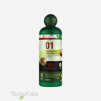 شامپو فاقد سولفات فابریگاس مدل ماکادمیا حجم 400 میل شامپو فاقد سولفات فابریگاس مدل ماکادمیا حجم 400 میل
