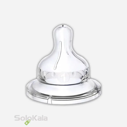سر شیشه سیلیکونی ساده Wee Baby کد 828 برای 0 تا 6 ماه