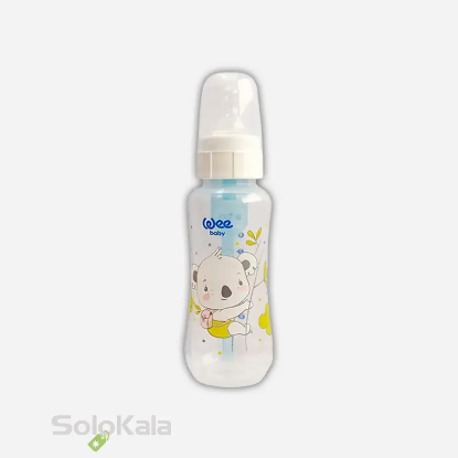 شیشه شیر طلقی آنتی کولیک Wee Baby حجم 250 میلی لیتر کد 295 برای 0 تا 6 ماه