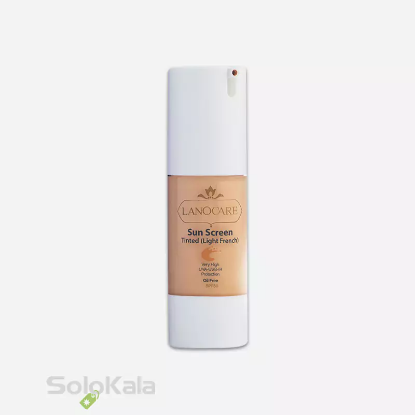 کرم ضد آفتاب رنگی فاقد چربی SPF50 لانوکر _ لایت فرنچ