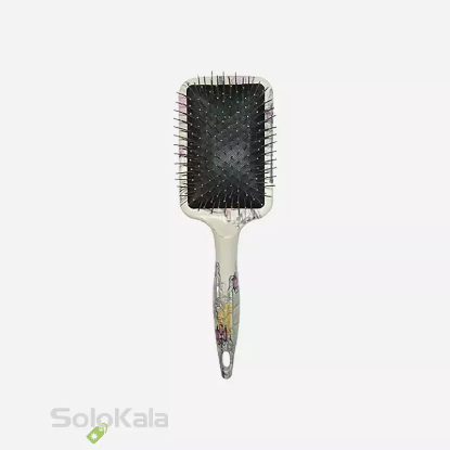 برس مو دسته گرد مستطیلی عکس دار سوزن فلزی گلدن دیاموند