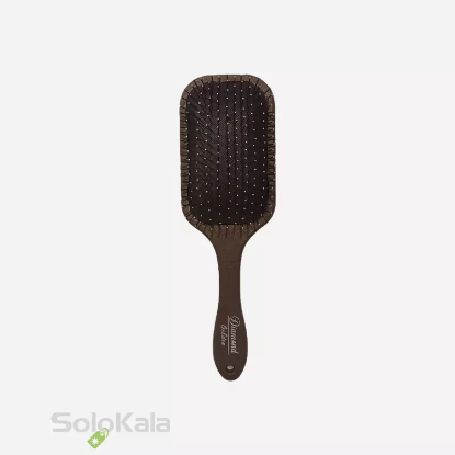 برس مو تخت مستطیل اکلیلی دندانه فلزی گلدن دیاموند