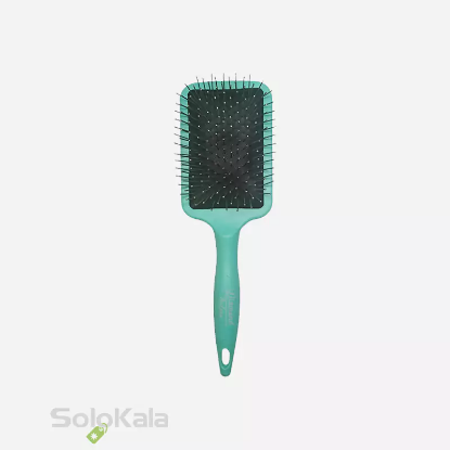 برس مو دسته گرد مستطیلی سایز بزرگ سوزن فلزی گلدن دیاموند