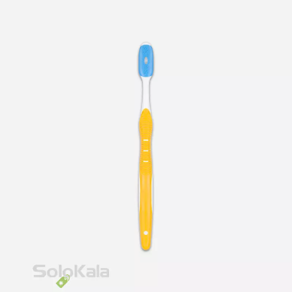 مسواک هایدنت مدل مولتی پرپس قاب دار کد 931 با برس نرم - زرد