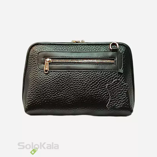 کیف رودوشی زنانه چرم طبیعی مدل SL1414 - مشکی فلوتر