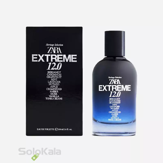 ادکلن مردانه زارا مدل extreme 12 حجم 100 میل - همراه با جعبه