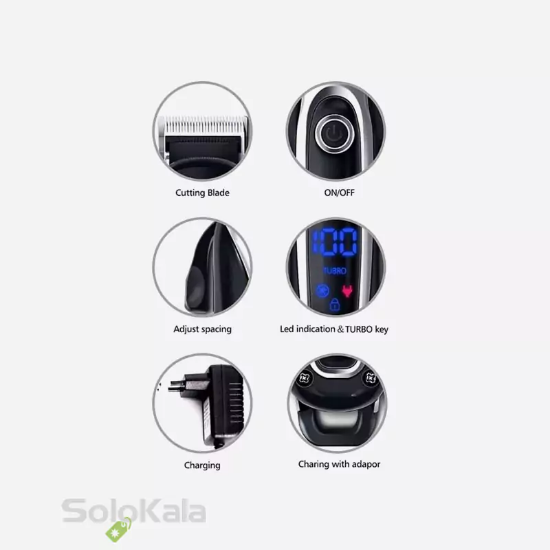 ماشین اصلاح سر و صورت سورکر مدل SK-805 - نمای نزدیک جزئیات