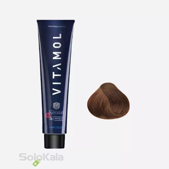 رنگ مو سری طلایی بلوند تیره شماره 6.5 ویتامول