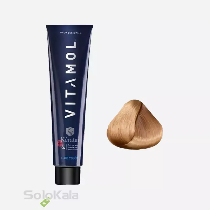 رنگ مو بلوند نسکافه ای روشن شماره 8.7 ویتامول