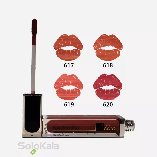 رژ لب مایع مات آلیس شماره 617 - تست رنگ