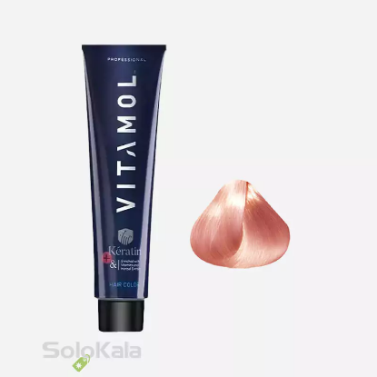 رنگ مو هایلایت فانتزی طلائی گلبهی شماره 90.48 ویتامول