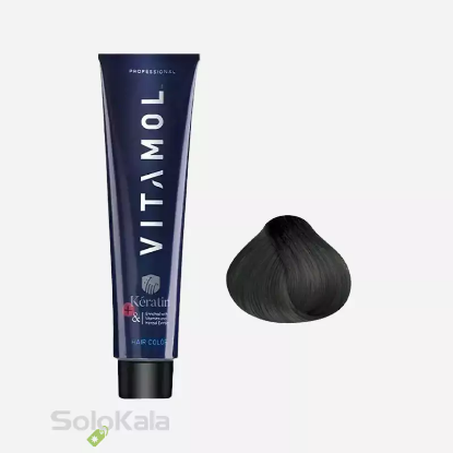 رنگ مو قهوه ای خاکستری متوسط شماره 4.2 ویتامول