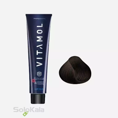 رنگ مو قهوه ای شکلاتی طلائی متوسط شماره 4.85 ویتامول