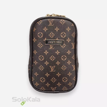 کیف موبایل قهوه ای طرح Louis vuitton