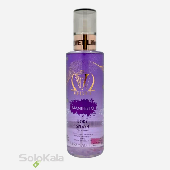 بادی اسپلش زنانه ولوت مدل MANIFESTO حجم 250 میل