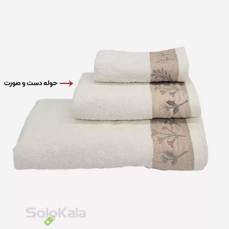 حوله دست و صورت اوزکندیم مدل purry کد 1103 - طوسی