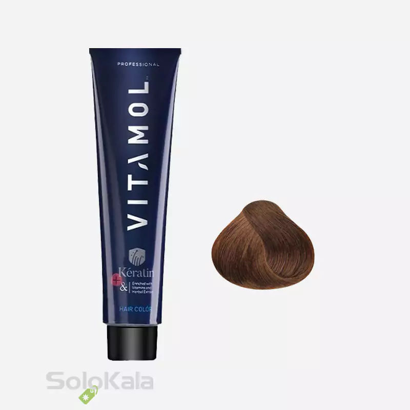 رنگ مو سری طلایی بلوند تیره شماره 6.5 ویتامول