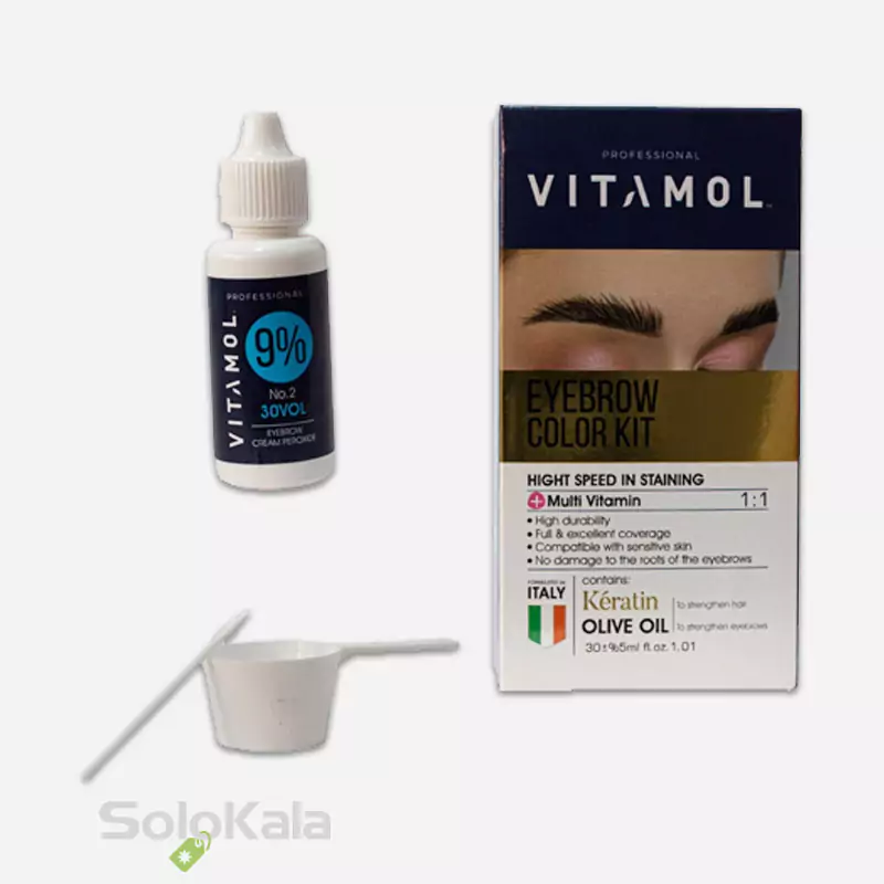 کیت رنگ ابرو ویتامول شماره K3 کنفی
