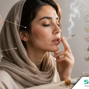 عوارض مصرف سیگار بر پوست و مو