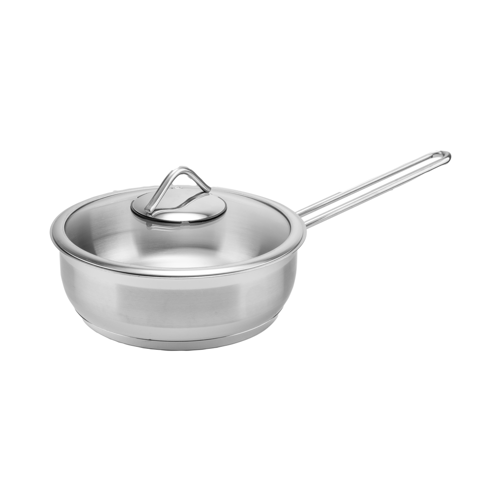 تابه استیل تک دسته سایز 20 کد 4114 - استیل