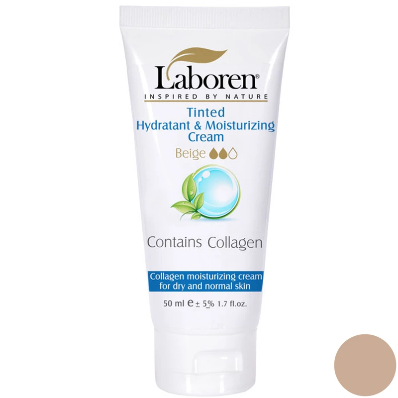 کرم مرطوب کننده رنگی (بژ) لابورن حاوی کلاژن مناسب پوست خشک و معمولی کرم مرطوب کننده رنگی (بژ) لابورن حاوی کلاژن مناسب پوست خشک و معمولی