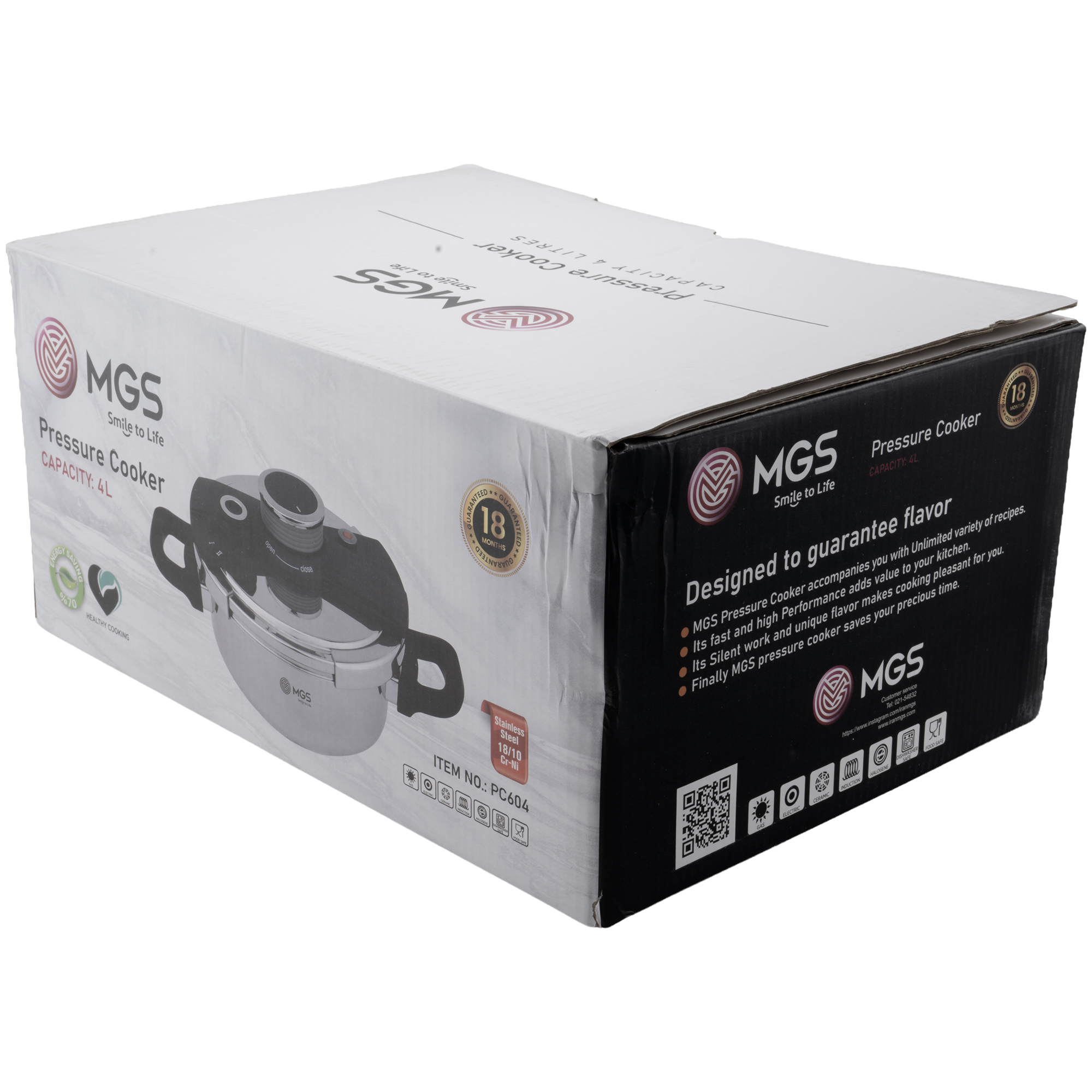 زودپز 4 لیتری کد PC604